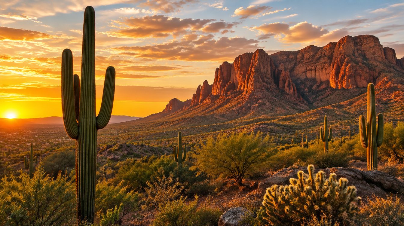 Arizona scenery — a landmark landscape view of the state