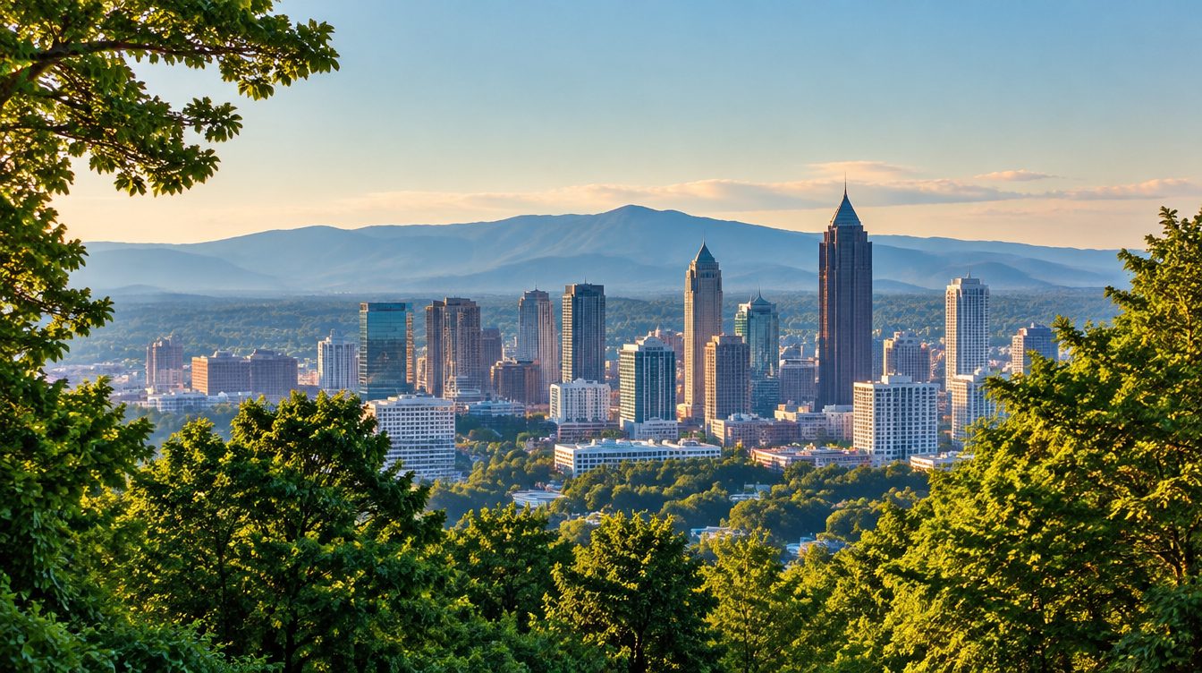 Georgia scenery — a landmark landscape view of the state