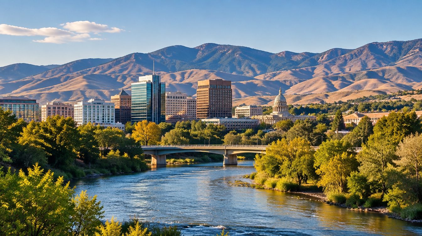 Idaho scenery — a landmark landscape view of the state