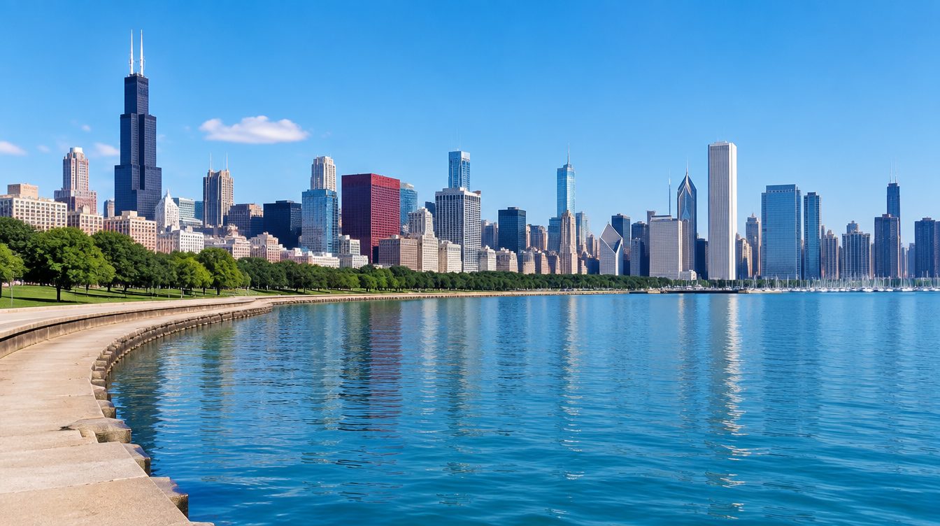 Illinois scenery — a landmark landscape view of the state