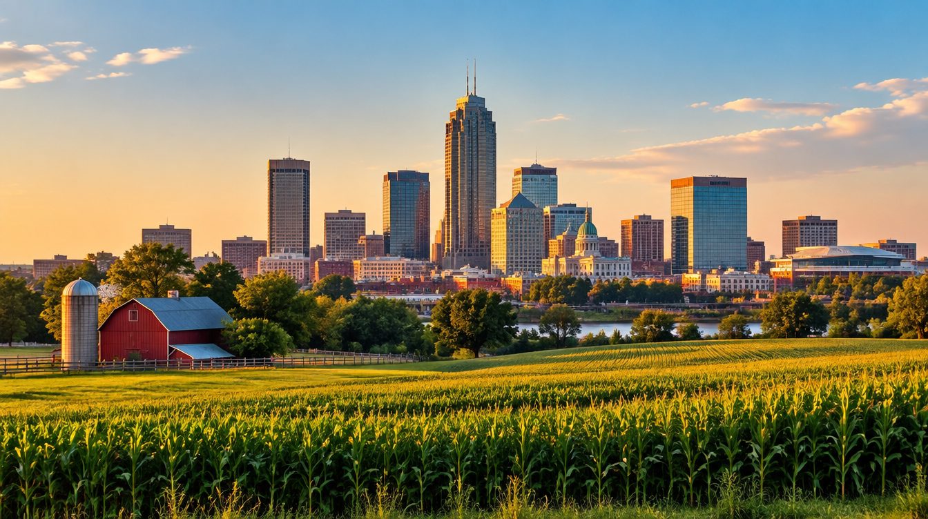 Indiana scenery — a landmark landscape view of the state