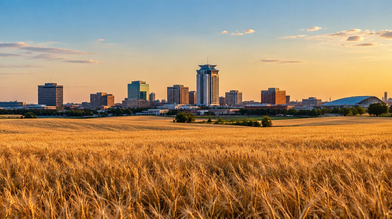 Kansas scenery — a landmark landscape view of the state