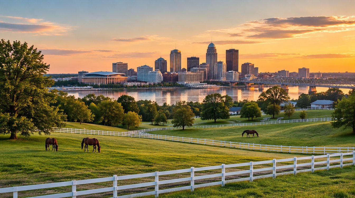 Kentucky scenery — a landmark landscape view of the state