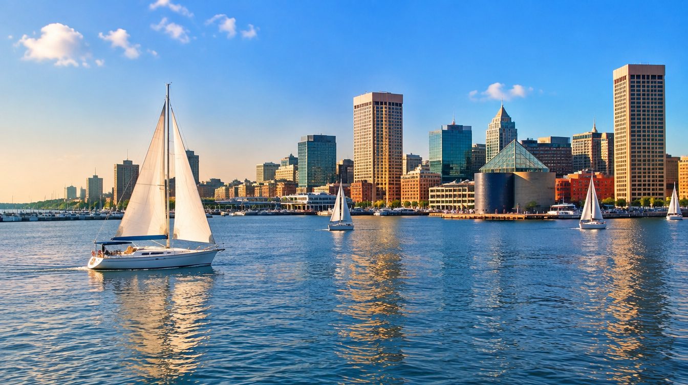 Maryland scenery — a landmark landscape view of the state
