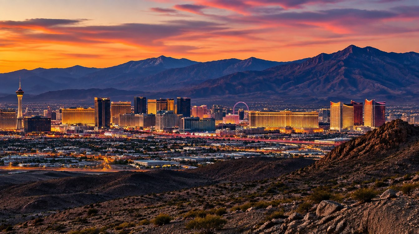 Nevada scenery — a landmark landscape view of the state