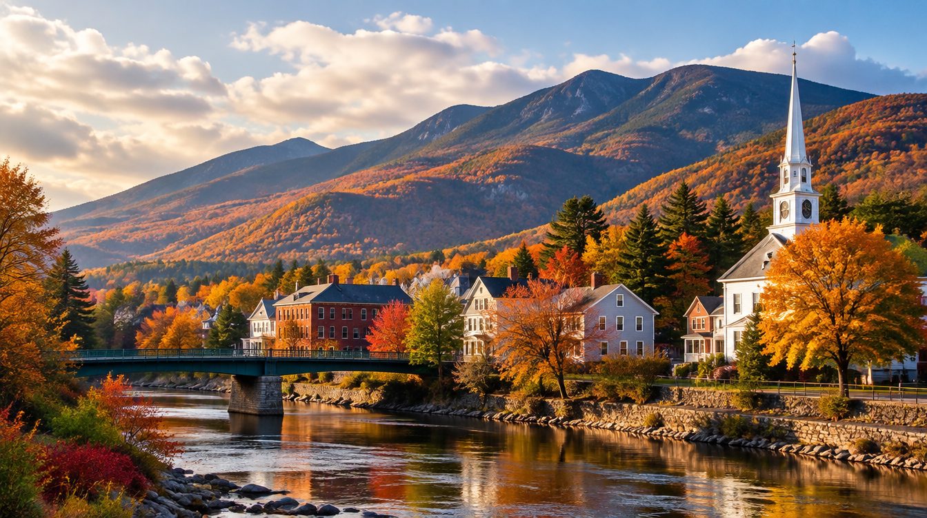 New Hampshire scenery — a landmark landscape view of the state