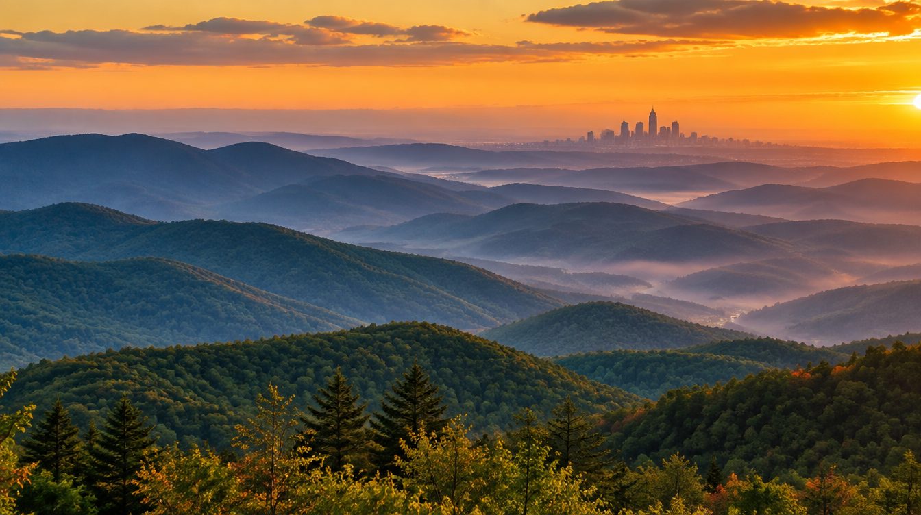 North Carolina scenery — a landmark landscape view of the state