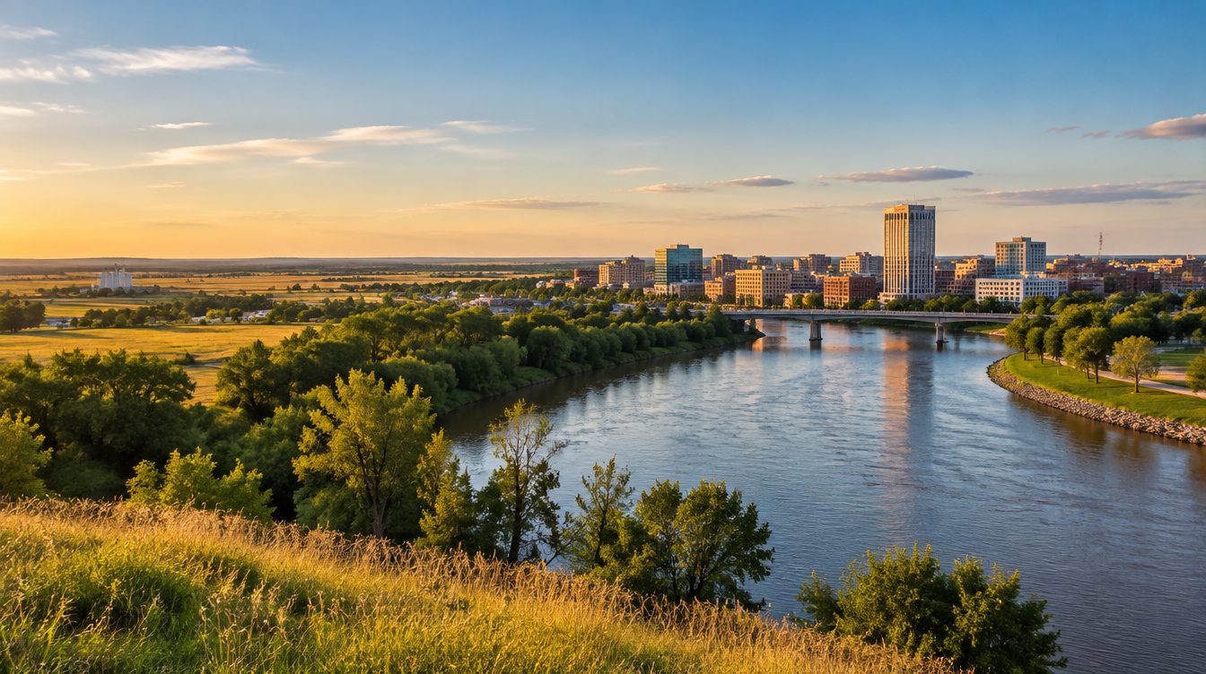 North Dakota scenery — a landmark landscape view of the state