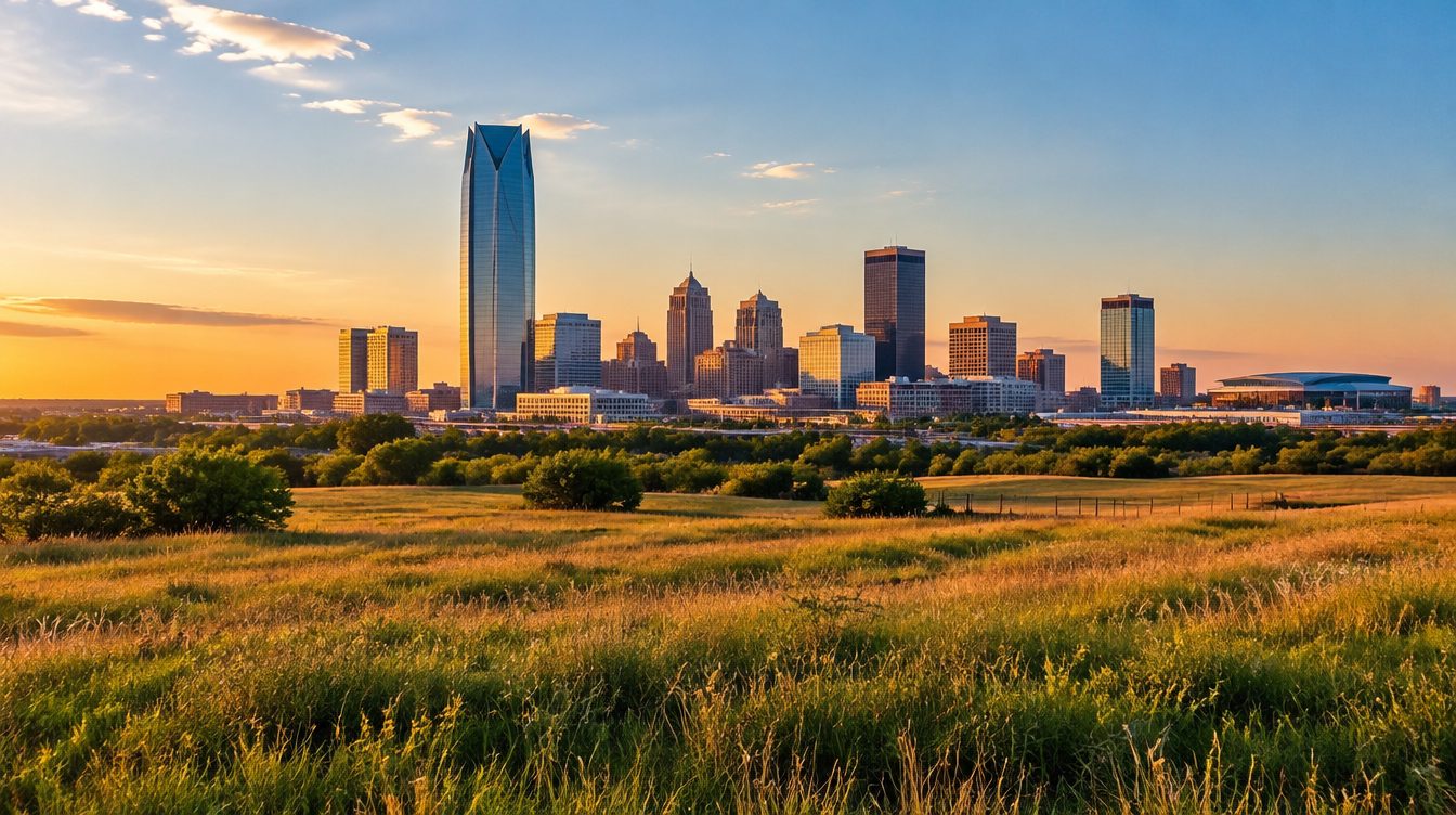 Oklahoma scenery — a landmark landscape view of the state