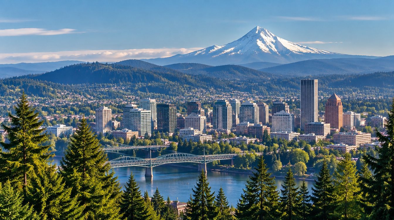 Oregon scenery — a landmark landscape view of the state