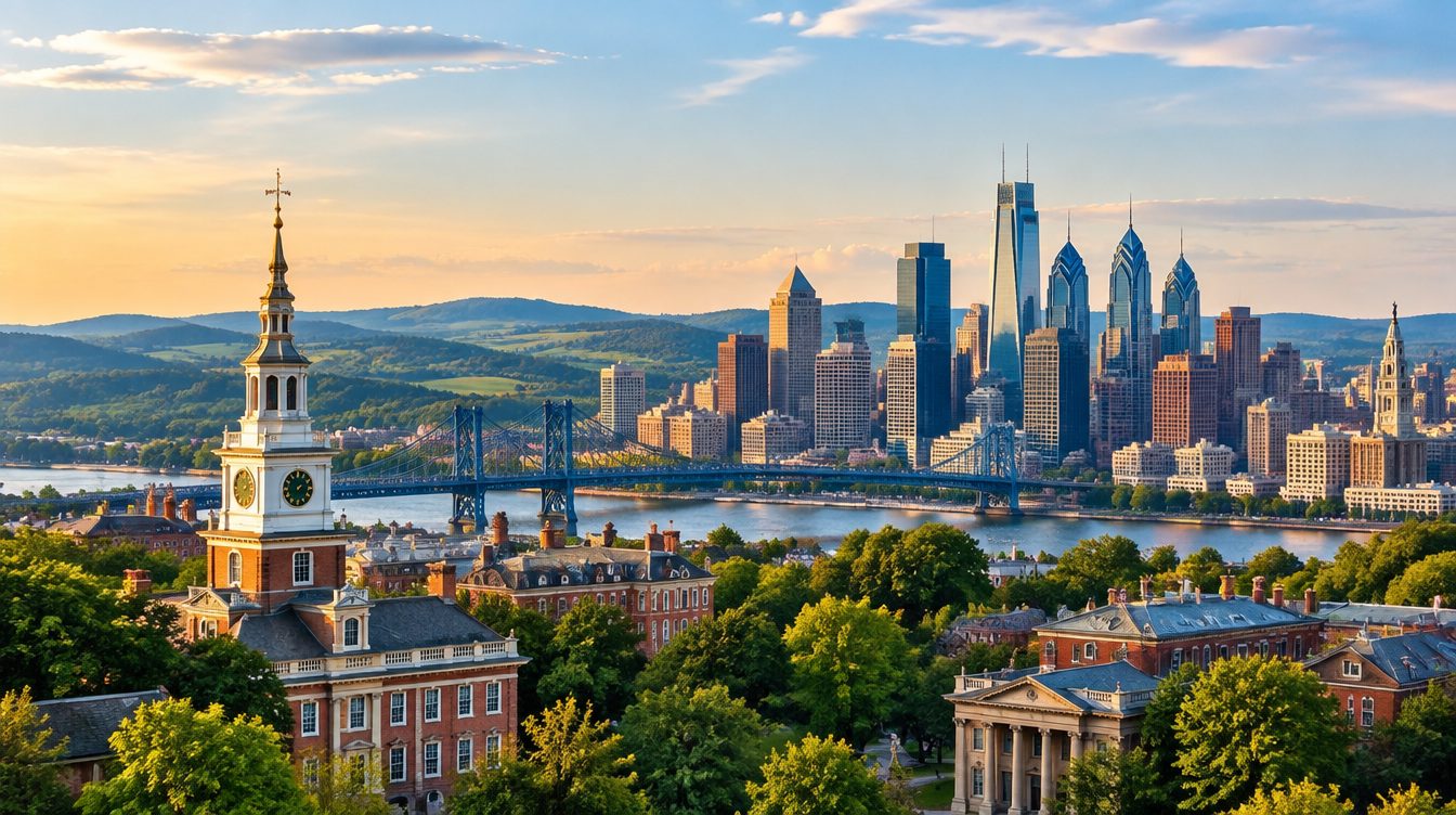 Pennsylvania scenery — a landmark landscape view of the state