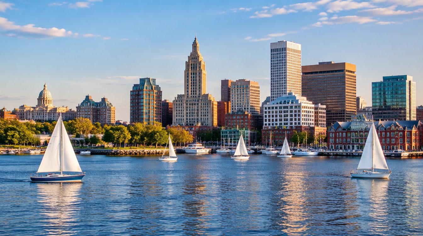 Rhode Island scenery — a landmark landscape view of the state