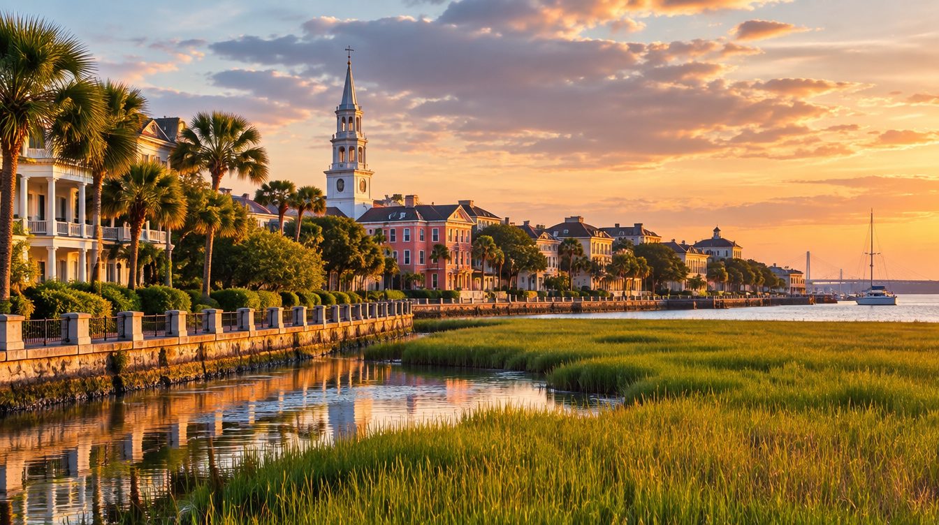 South Carolina scenery — a landmark landscape view of the state