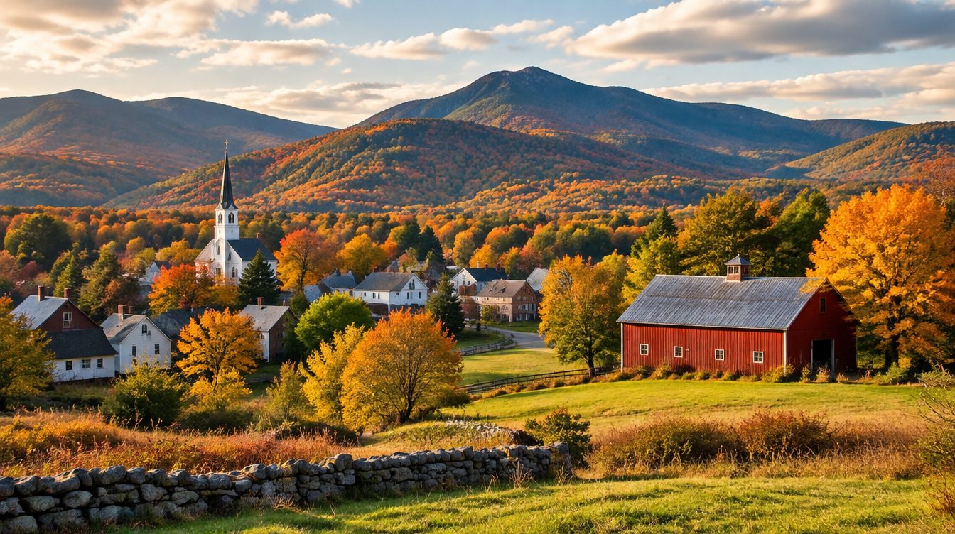 Vermont scenery — a landmark landscape view of the state
