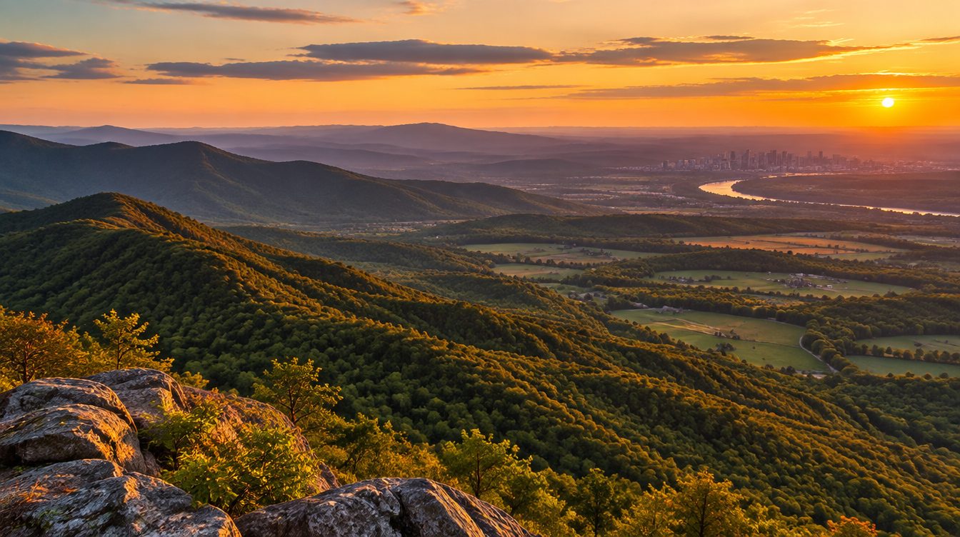 Virginia scenery — a landmark landscape view of the state