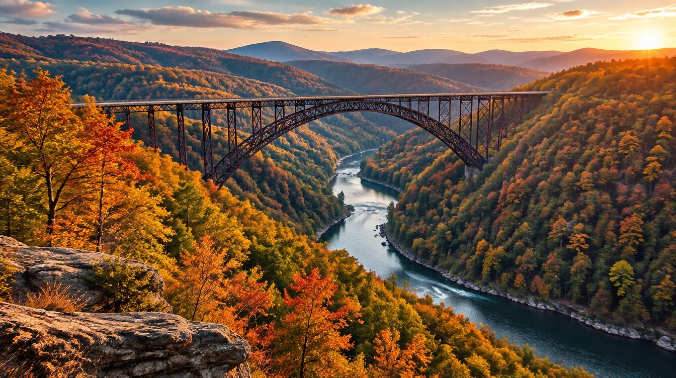 West Virginia scenery — a landmark landscape view of the state